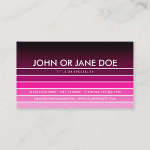 Tarjeta De Visita muestra rosa