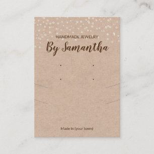 Tarjeta De Visita Muestras De Muñecas De Perlas Y De Naves De Collar