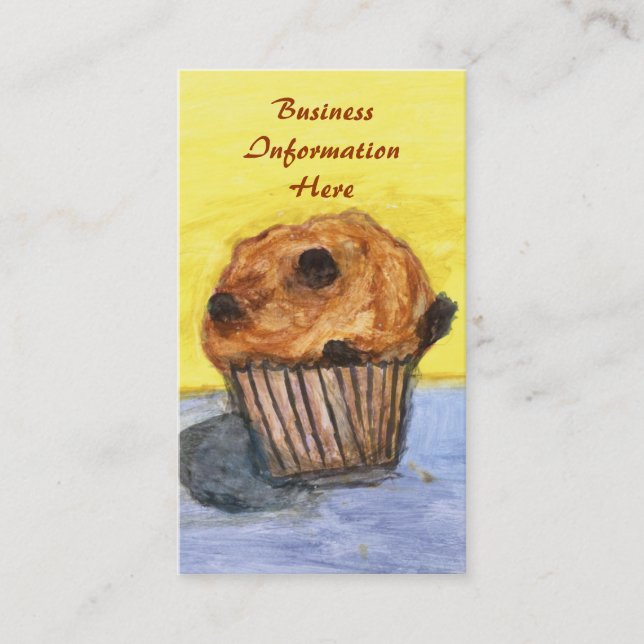 Tarjeta de visita Muffin de Chip de chocolate pint (Anverso)