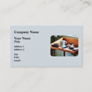 Tarjeta De Visita Mug, Razor y Cepillos