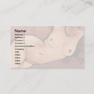 Tarjeta De Visita Mujer De Amedeo Modigliani En Un Sofá