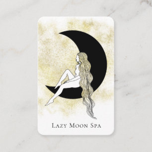 Tarjeta De Visita *~* MUJER DE DIOS en la Luna Celeste QR Lunar