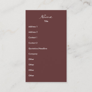 Tarjeta De Visita Mujer de negocios elegante y simpática