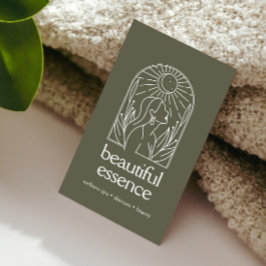Tarjeta De Visita Mujer deja Moon Arch Wellness Day Spa SAGE