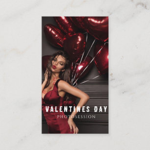 Tarjeta De Visita Mujer del día de San Valentín Fotos de sesión de n