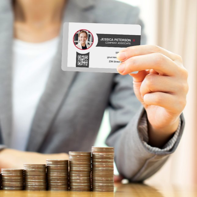 Tarjeta De Visita Mujer empresaria sonriendo | Corporativa | Código  (Subido por el creador)