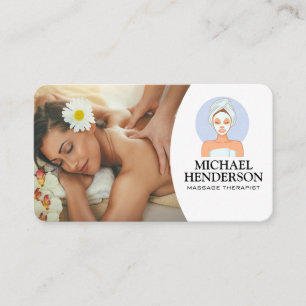 Tarjeta De Visita Mujer en el Spa   Hotel Resort