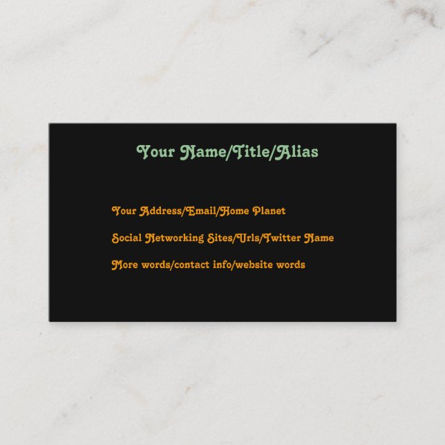 Tarjeta De Visita Mujer en sueño (Anverso)