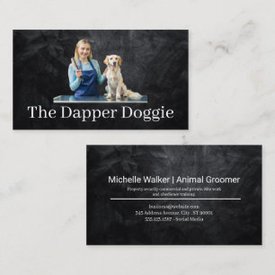 Tarjeta De Visita Mujer Grooming Cute Doggie