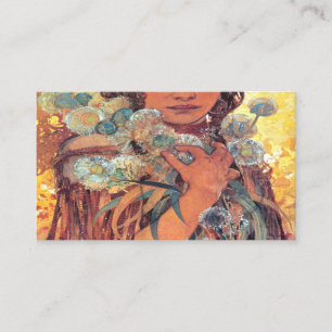 Tarjeta De Visita Mujer nativa estadounidense: Alphonse Mucha