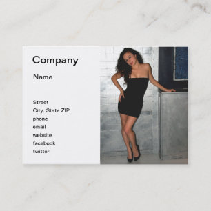 Tarjeta De Visita Mujer negra del vestido