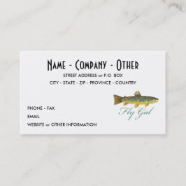 Tarjeta De Visita Mujer Pescadora