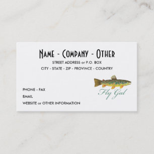 Tarjeta De Visita Mujer Pescadora