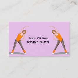 Tarjeta De Visita Mujer que ejerce la capacitación personal de Guay