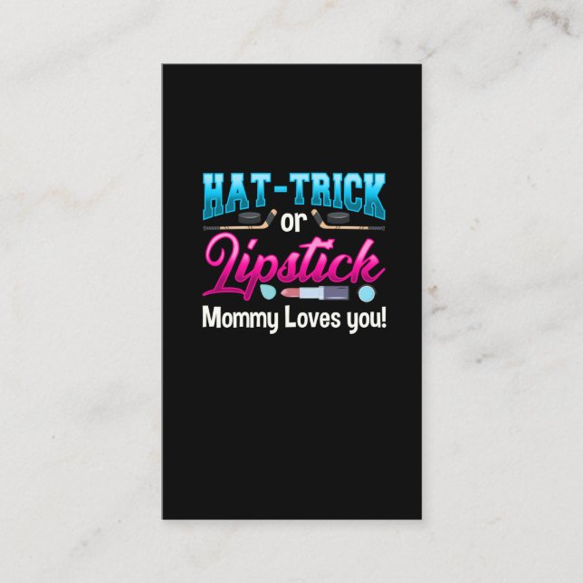 Tarjeta De Visita Mujer Recién nacido revela Fiesta belleza de hocke (Anverso)