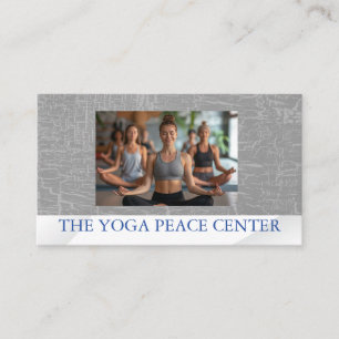 Tarjeta De Visita Mujer sentada en postura de yoga Clase de yoga