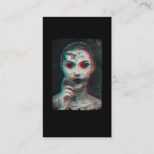 Tarjeta De Visita Mujer zombi Chica espeluznante diablo