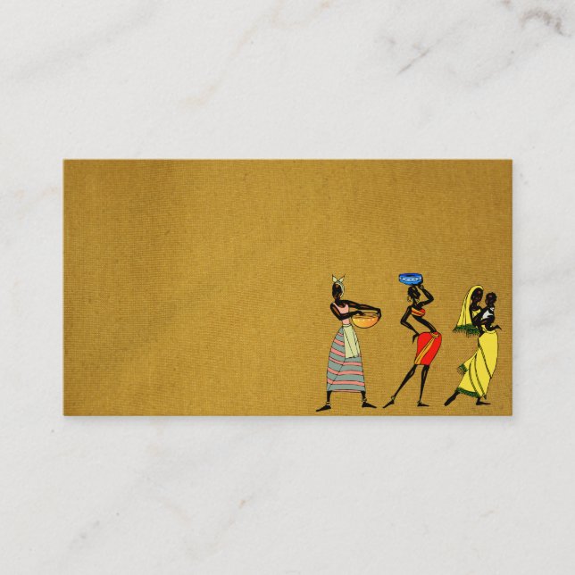 Tarjeta De Visita Mujeres de África (Anverso)