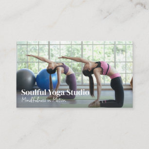 Tarjeta De Visita Mujeres en clase de Yoga