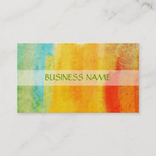 Tarjeta De Visita Multi-colores que pintan arte abstracto