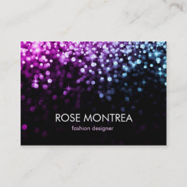 Tarjeta de visita multicolora de Bokeh del