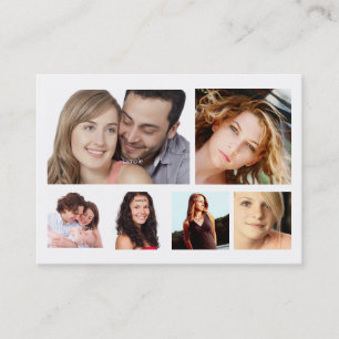 Tarjeta De Visita Múltiples fotos para cualquier fotografía de neg