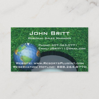 TARJETA DE VISITA MUNDO DEL GOLF