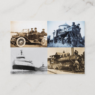 Tarjeta De Visita Mundo del vintage del transporte