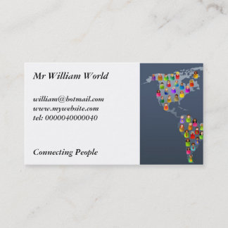 Tarjeta De Visita Mundo diverso