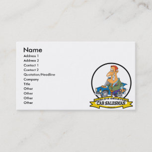 TARJETA DE VISITA MUNDO MAYOR PERSONALIZADO DE AUTO SALESMAN II