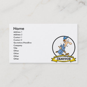 TARJETA DE VISITA MUNDO MAYOR PERSONALIZADO DE JANITOR