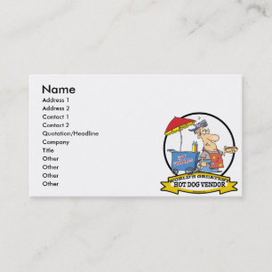 TARJETA DE VISITA MUNDO MAYOR PROVEEDOR DE PERROS CALIENTES PERSONAL
