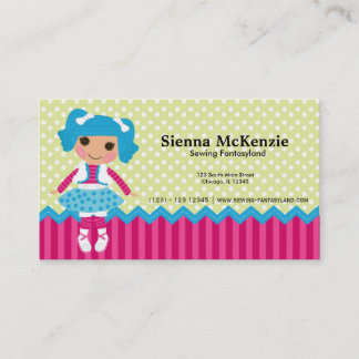 Tarjeta De Visita muñeca de coser