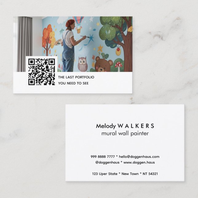 Tarjeta De Visita Mural wall painter  (Anverso / Reverso)