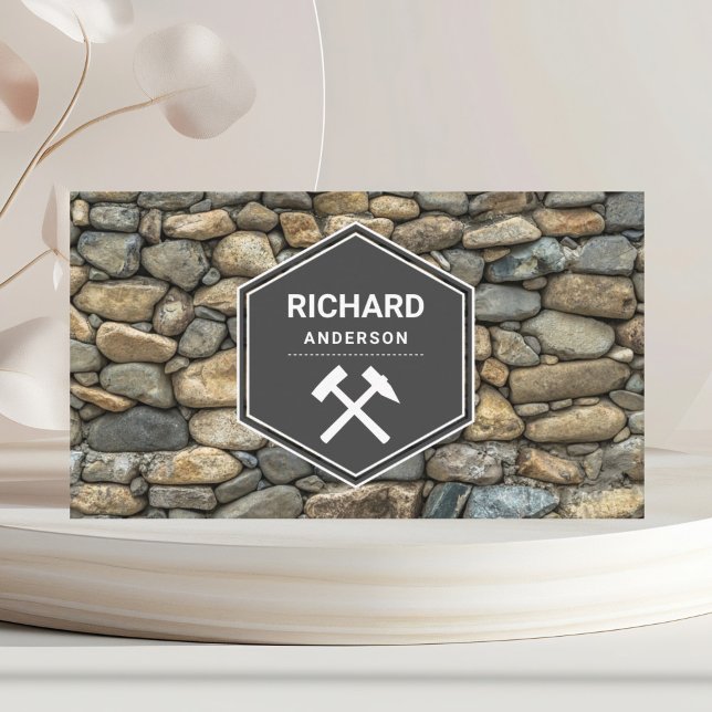 Tarjeta De Visita Muro de piedra de construcción de mampostería (Subido por el creador)