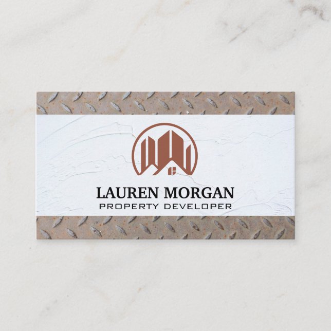 Tarjeta De Visita Muro de plástico | Patrón persistente (Anverso)