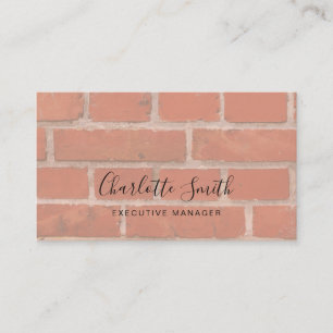 Tarjeta De Visita Muro profesional clásico elegante minimalista