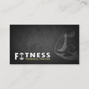 Tarjeta De Visita Músculo de entrenador personal de fitness profesio