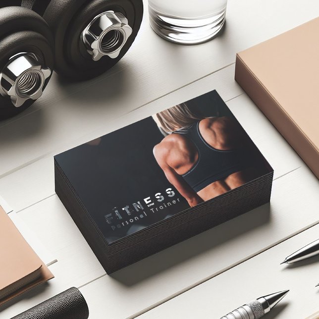Tarjeta De Visita Músculo del entrenador personal de fitness profesi (Subido por el creador)