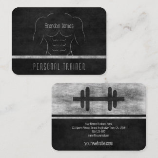 Tarjeta De Visita Músculo Hombre entrenador entrenador personal entr