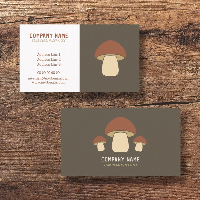 Tarjeta de visita Mushroom (Mushroom Business Card)