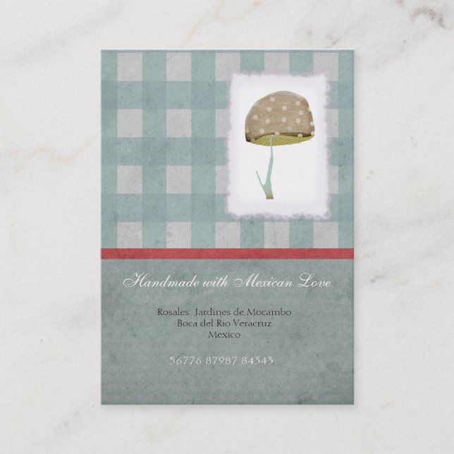 Tarjeta de visita Mushroom (Anverso)