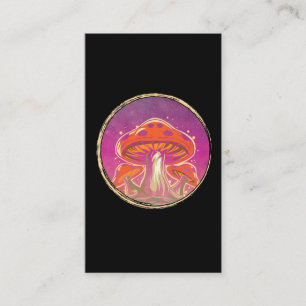 Tarjeta De Visita Mushroom Galaxy Gráfico psicodélico