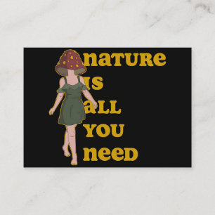 Tarjeta De Visita Mushroom Hunter Mushroom Lady
