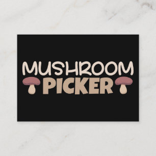 Tarjeta De Visita Mushroom Hunter Mushroom Picker