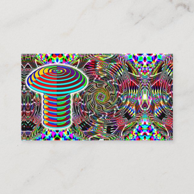 Tarjeta De Visita Mushroom matemático (Anverso)