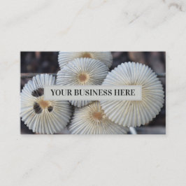 Tarjeta De Visita Mushrooms Fungus al aire libre brotan hongos