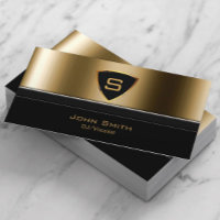 Music Modern Black & Gold DJ DeeJay