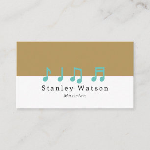 Tarjeta De Visita Music Notes, profesional vocalist