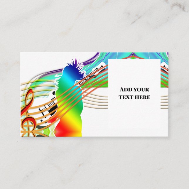 Tarjeta De Visita Música (Anverso)